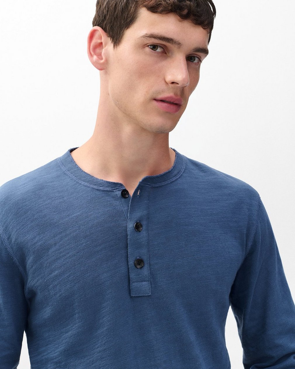 Classic Flame Henley Worn Indigo - Image 5
