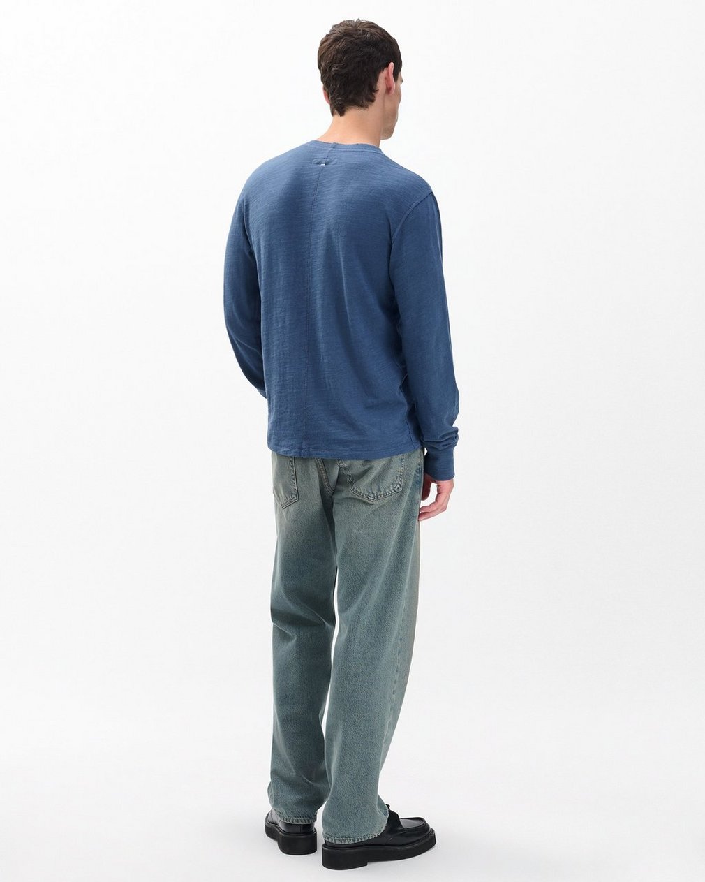 Classic Flame Henley Worn Indigo - Image 6